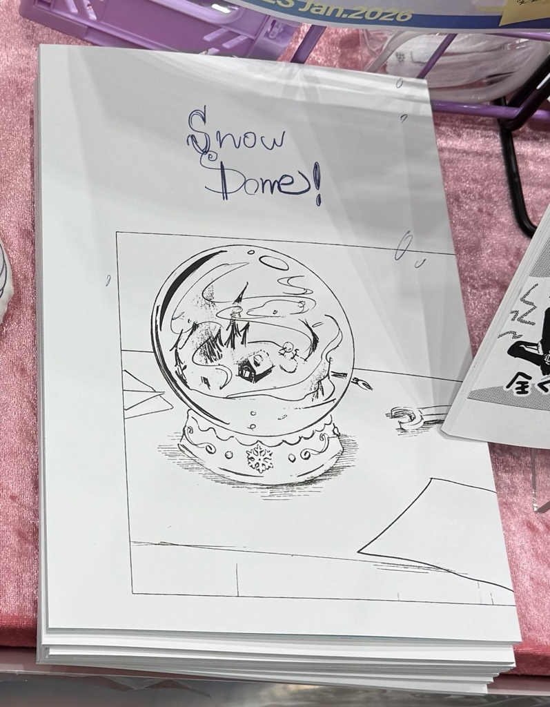 【同人誌/ステッカーセット】Snow dome!/むらさきホロステッカー3枚