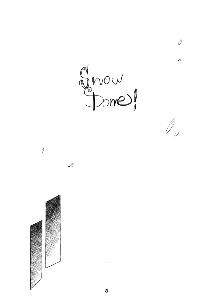 【同人誌/ステッカーセット】Snow dome!/むらさきホロステッカー3枚