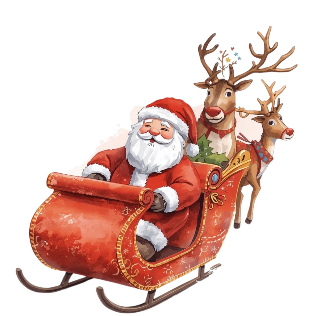 水彩画風 クリスマス クリップアート21セット(PNG背景透過)