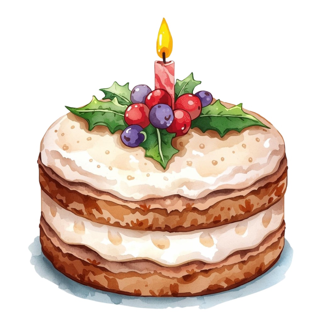 水彩画風 クリスマス クリップアート21セット(PNG背景透過)