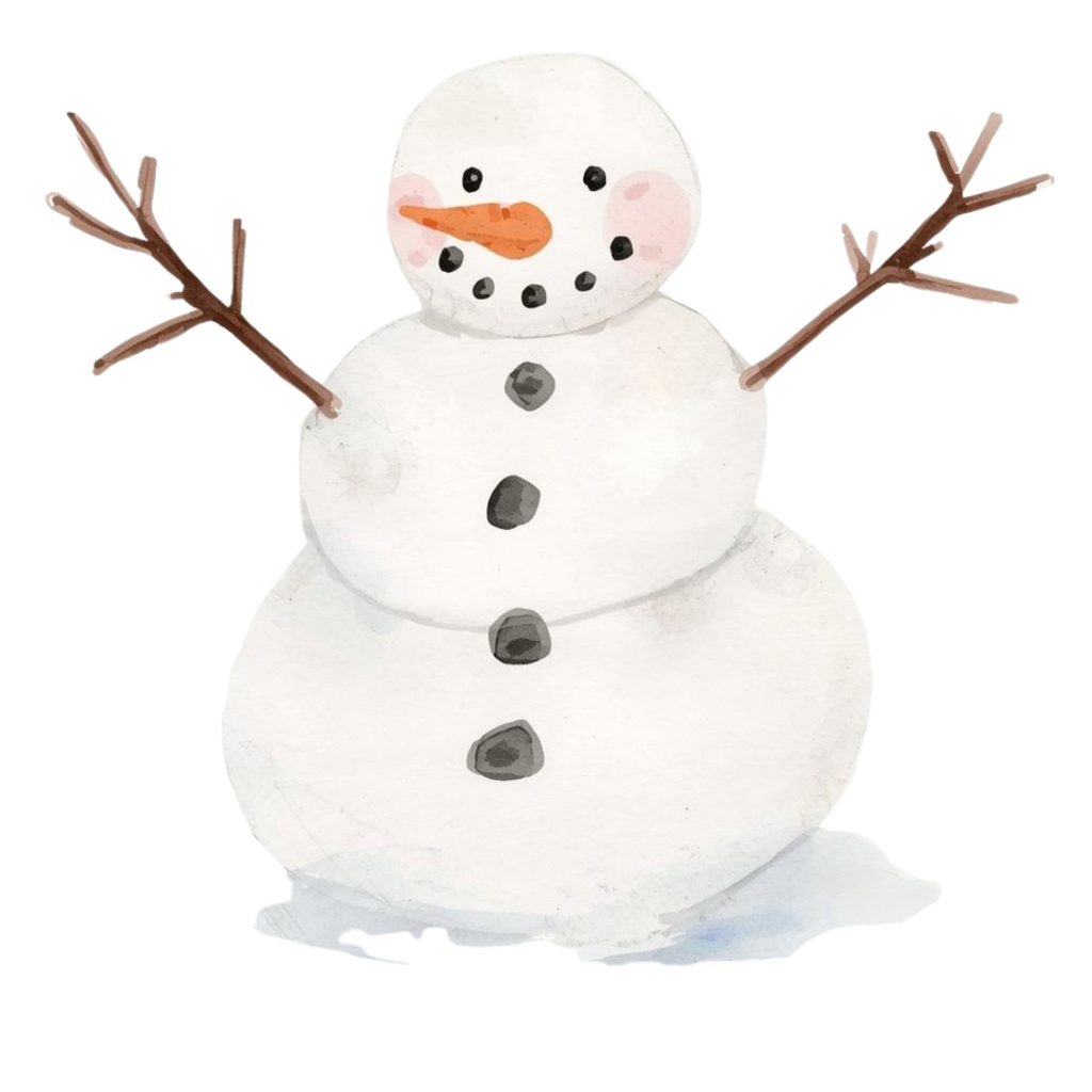 水彩画風 クリスマス クリップアート21セット(PNG背景透過)