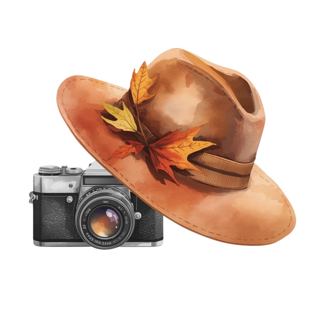 水彩画風 クリップアート秋の旅行 21枚セットPNG