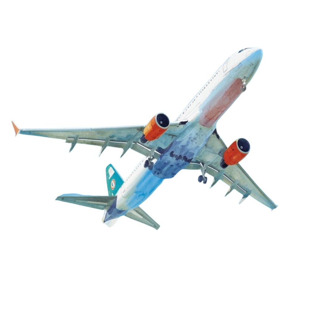 水彩画風 クリップアート秋の旅行 21枚セットPNG