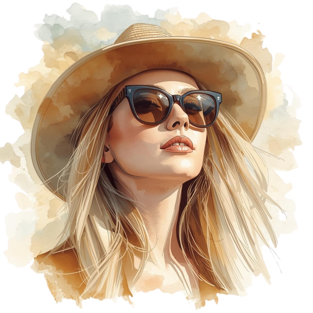 水彩画風 クリップアート秋の旅行 21枚セットPNG