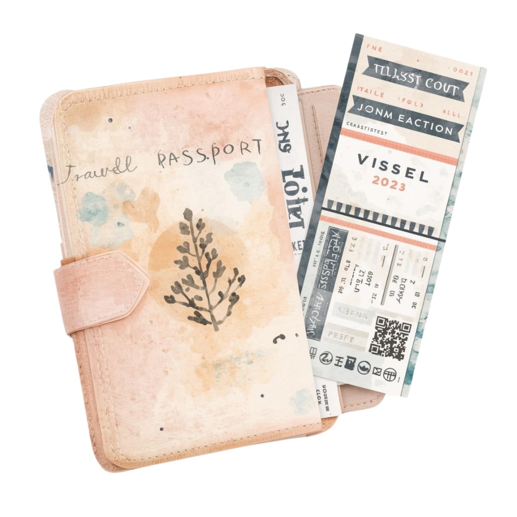 水彩画風 クリップアート秋の旅行 21枚セットPNG