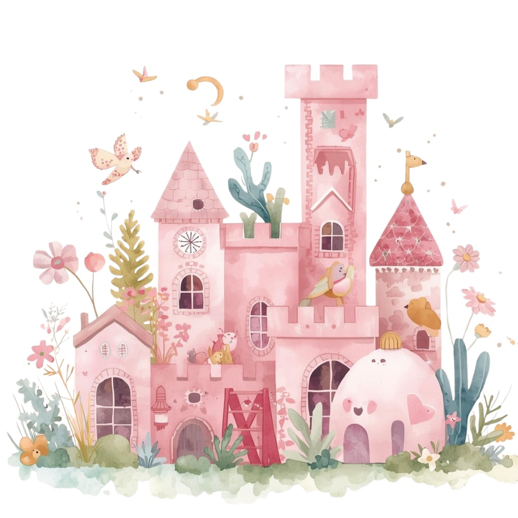 ママとベビーの水彩クリップアート 21枚セットPNG