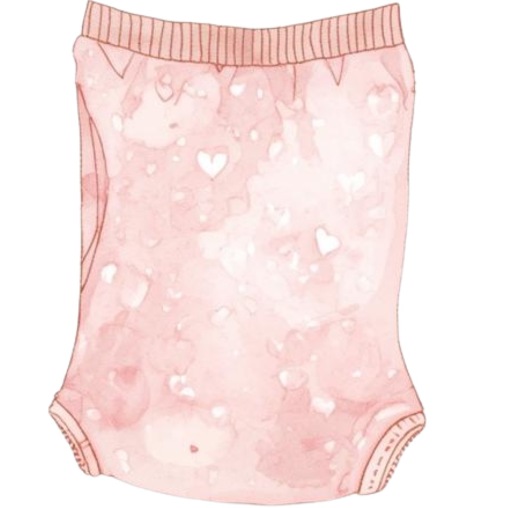 ママとベビーの水彩クリップアート 21枚セットPNG