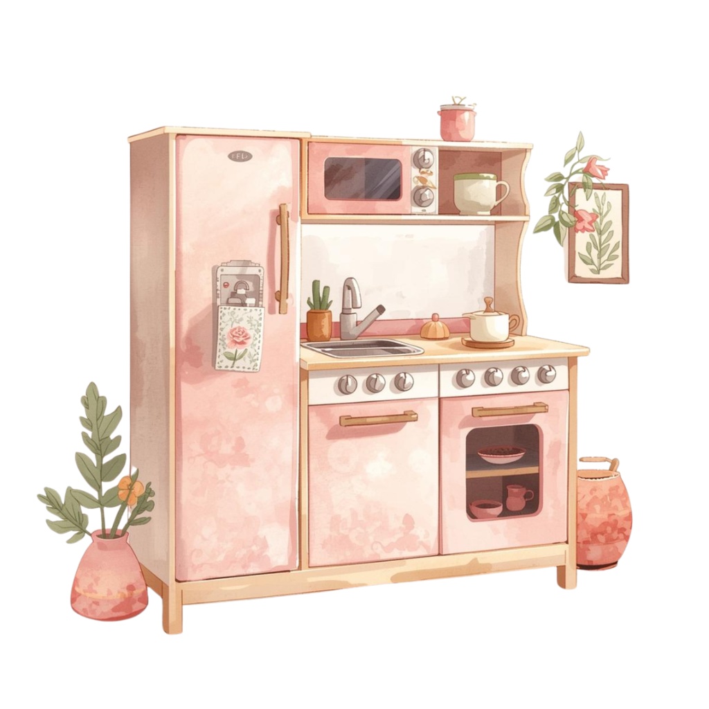 ママとベビーの水彩クリップアート 21枚セットPNG