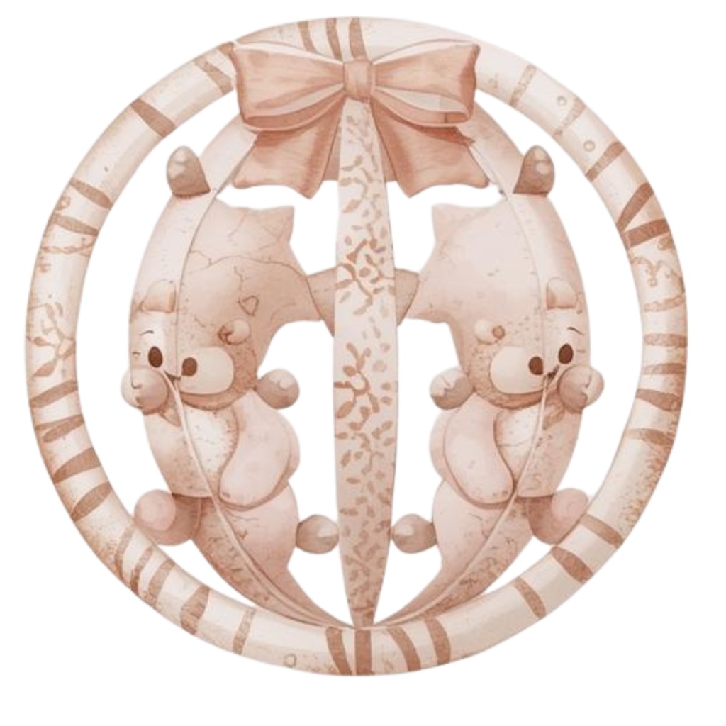 ママとベビーの水彩クリップアート 21枚セットPNG