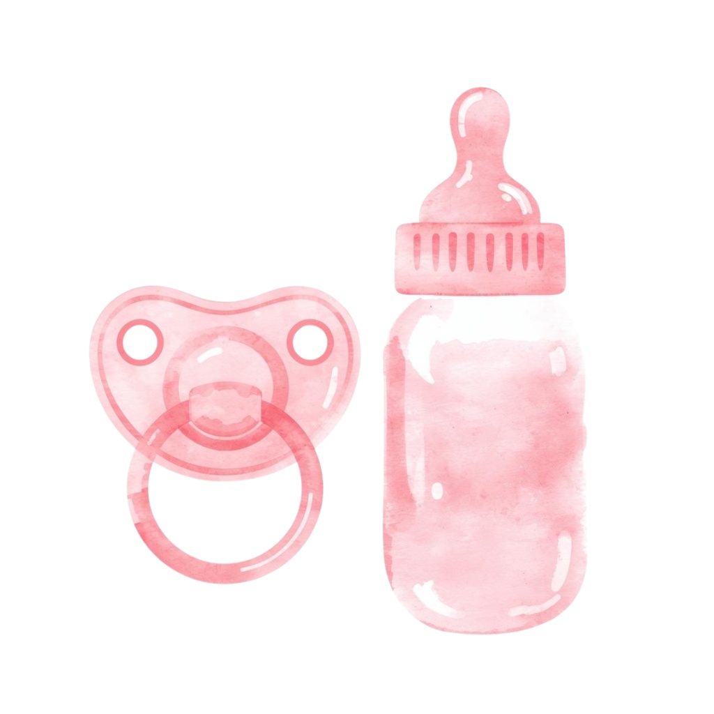 ママとベビーの水彩クリップアート 21枚セットPNG