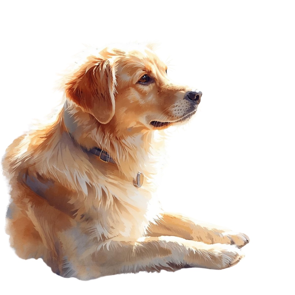 水彩画風 可愛い犬のクリップアート(27枚)/Watercolor Dog Clipart Set (27 PNGs)