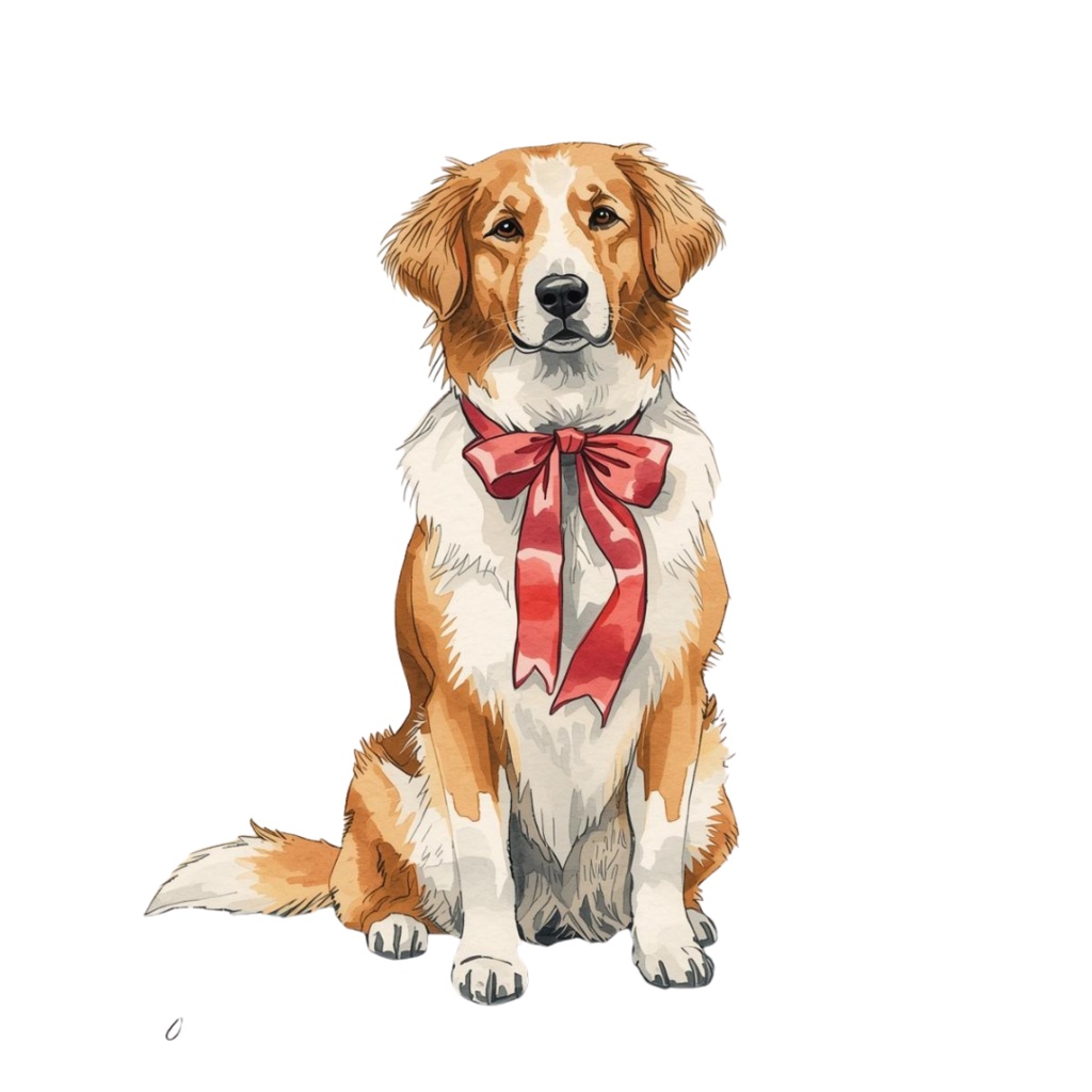 水彩画風 可愛い犬のクリップアート(27枚)/Watercolor Dog Clipart Set (27 PNGs)
