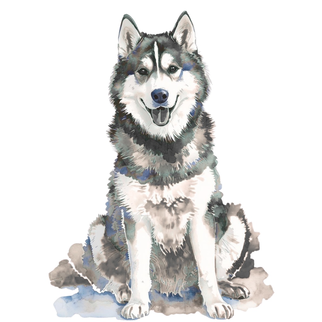 水彩画風 可愛い犬のクリップアート(27枚)/Watercolor Dog Clipart Set (27 PNGs)