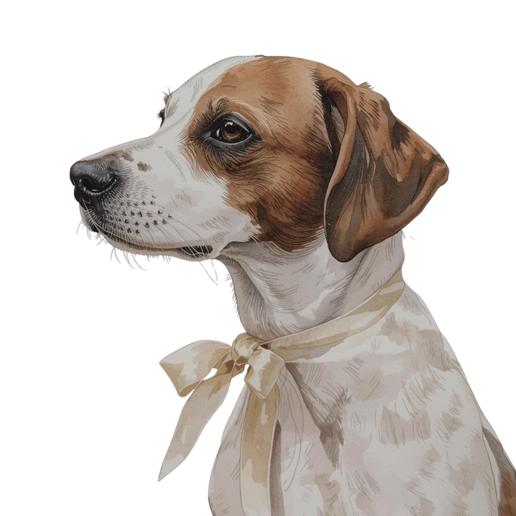 水彩画風 可愛い犬のクリップアート(27枚)/Watercolor Dog Clipart Set (27 PNGs)