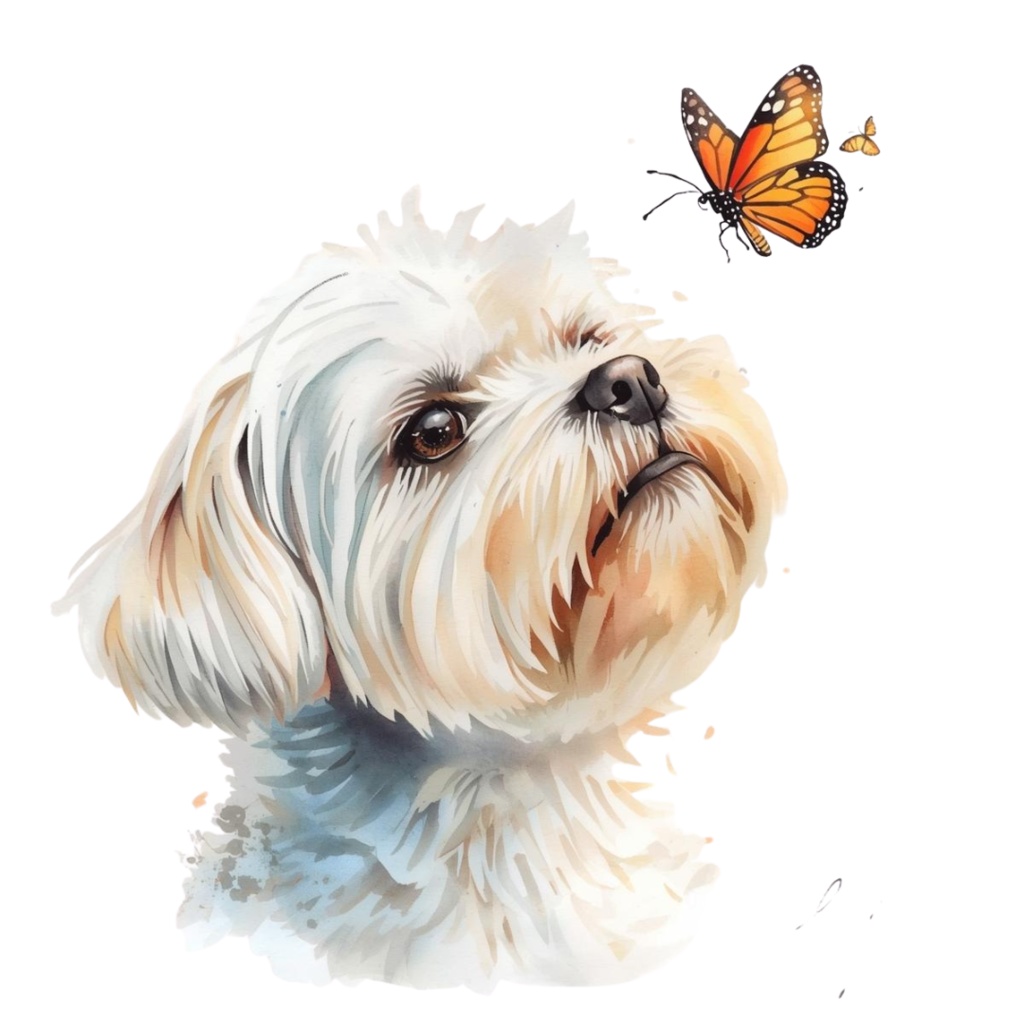 水彩画風 可愛い犬のクリップアート(27枚)/Watercolor Dog Clipart Set (27 PNGs)