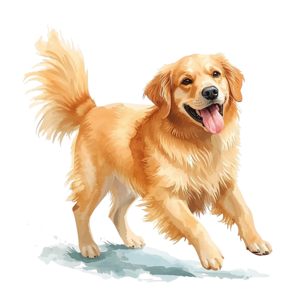 水彩画風 可愛い犬のクリップアート(27枚)/Watercolor Dog Clipart Set (27 PNGs)