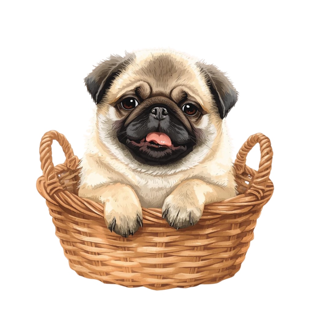 水彩画風 可愛い犬のクリップアート(27枚)/Watercolor Dog Clipart Set (27 PNGs)