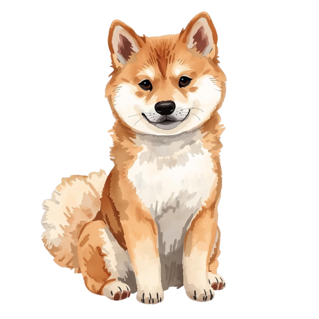 水彩画風 可愛い犬のクリップアート(27枚)/Watercolor Dog Clipart Set (27 PNGs)