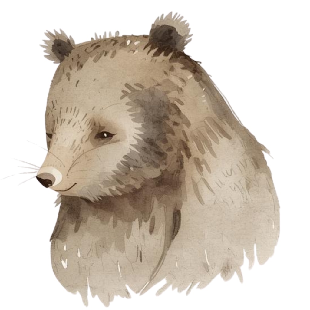 かわいい動物たちの水彩イラスト(36枚・PNG) /Kindergarten Animal Collection – 36 Soft Watercolor Illustrations (PNG)