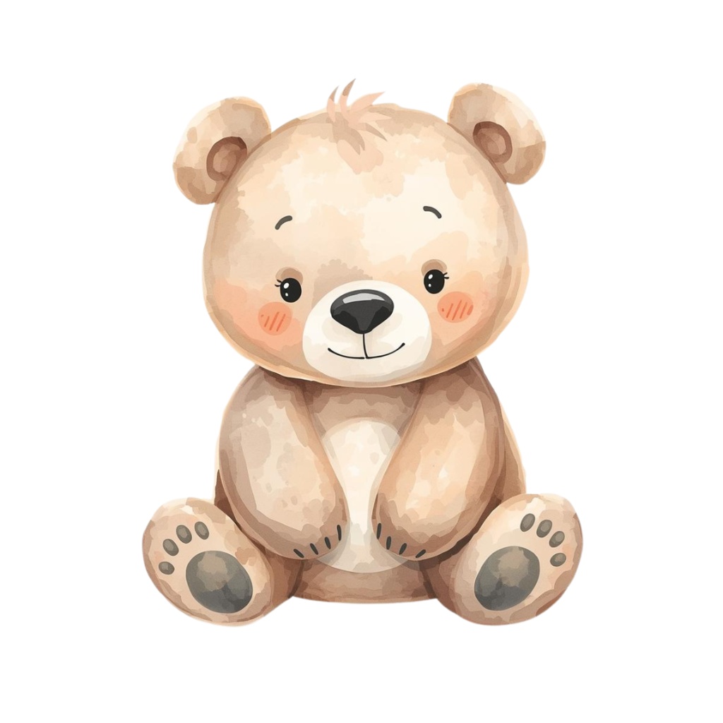 かわいい動物たちの水彩イラスト(36枚・PNG) /Kindergarten Animal Collection – 36 Soft Watercolor Illustrations (PNG)