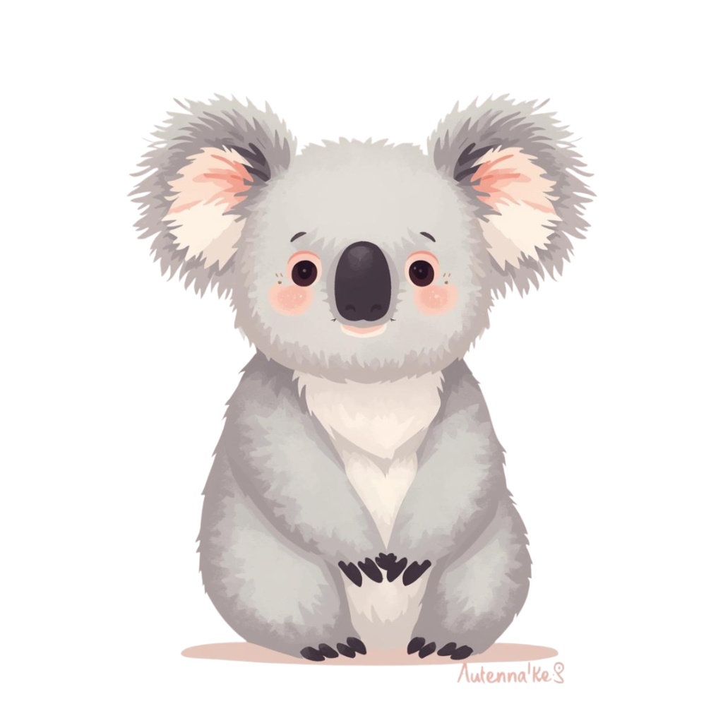 かわいい動物たちの水彩イラスト(36枚・PNG) /Kindergarten Animal Collection – 36 Soft Watercolor Illustrations (PNG)