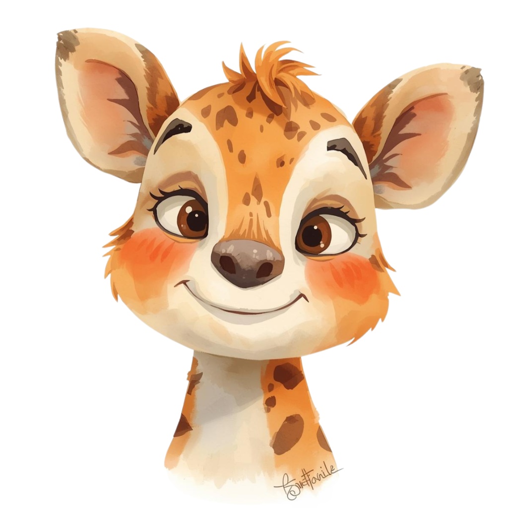 かわいい動物たちの水彩イラスト(36枚・PNG) /Kindergarten Animal Collection – 36 Soft Watercolor Illustrations (PNG)