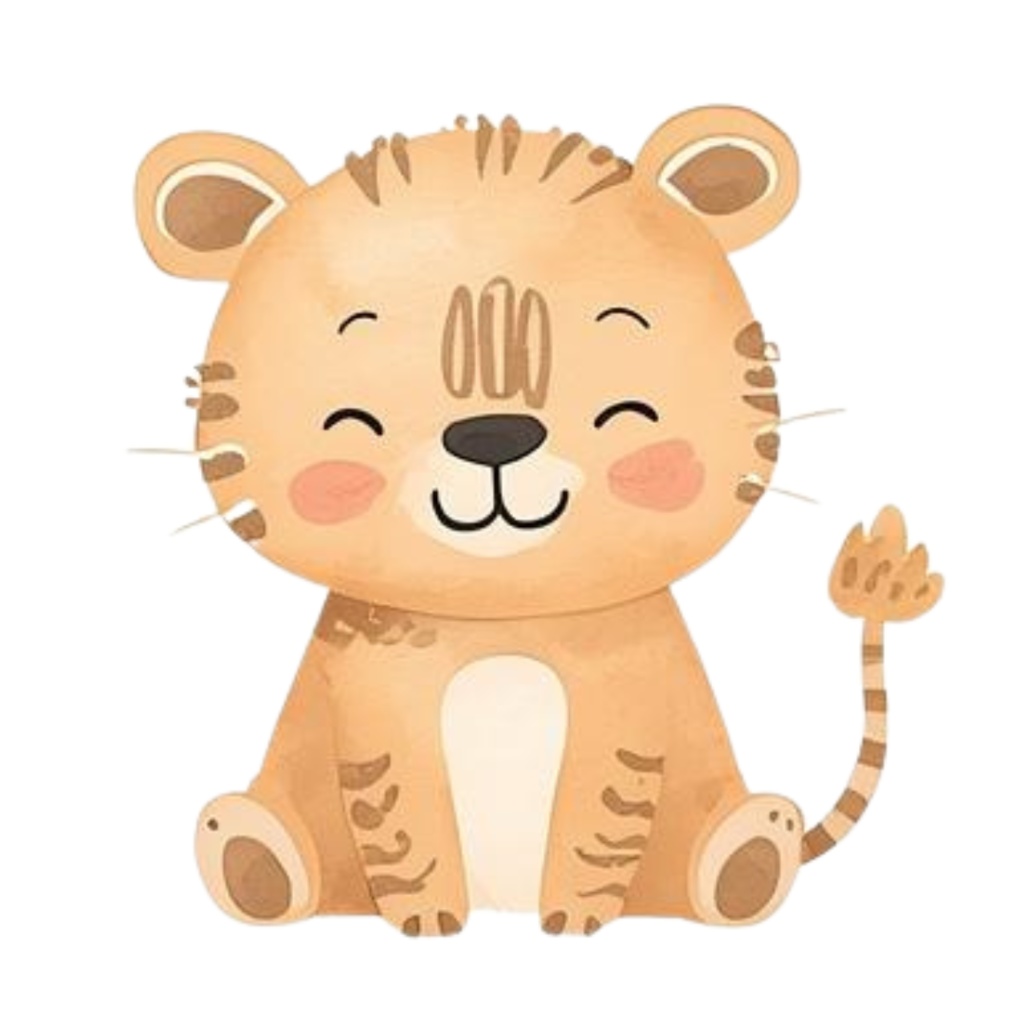 かわいい動物たちの水彩イラスト(36枚・PNG) /Kindergarten Animal Collection – 36 Soft Watercolor Illustrations (PNG)