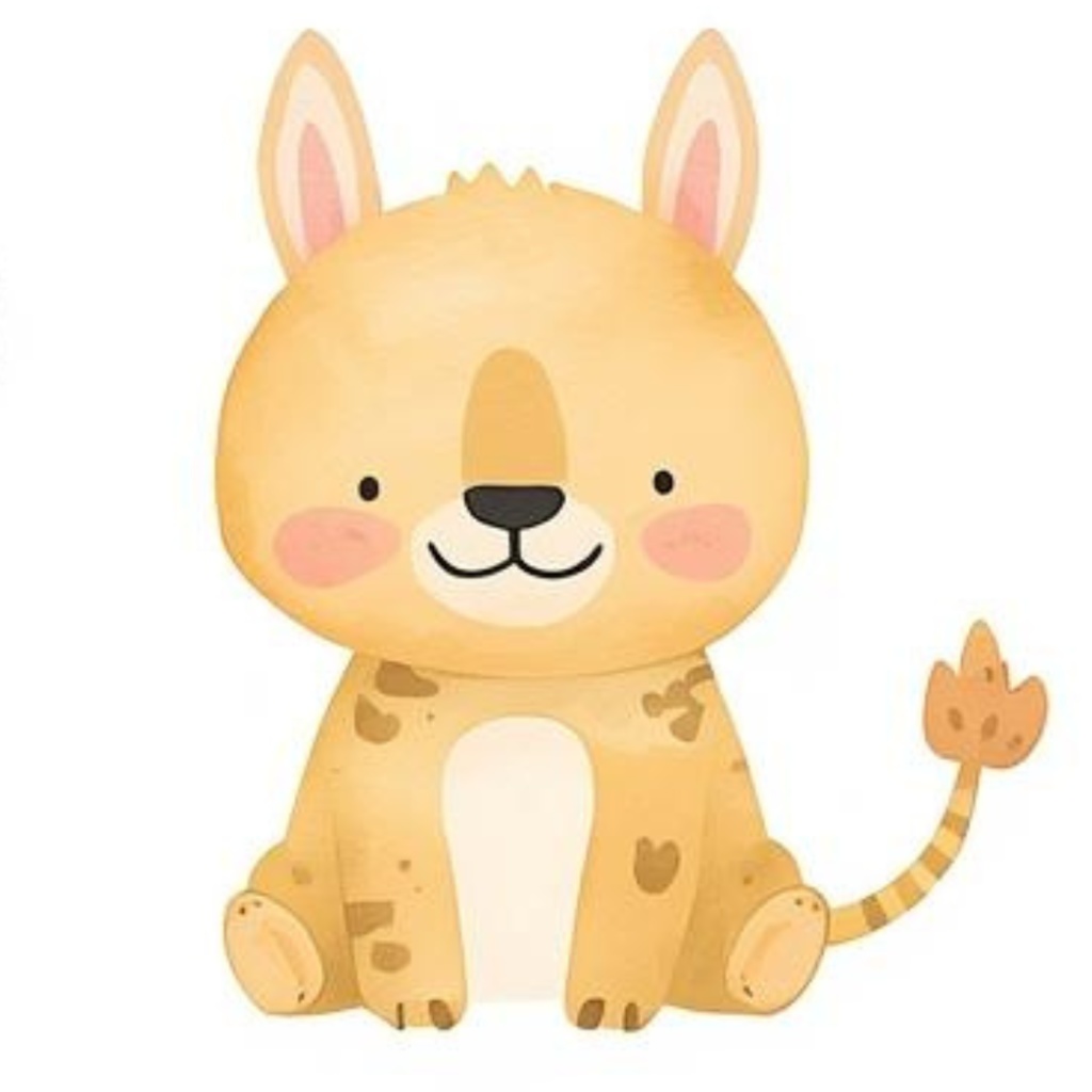 かわいい動物たちの水彩イラスト(36枚・PNG) /Kindergarten Animal Collection – 36 Soft Watercolor Illustrations (PNG)