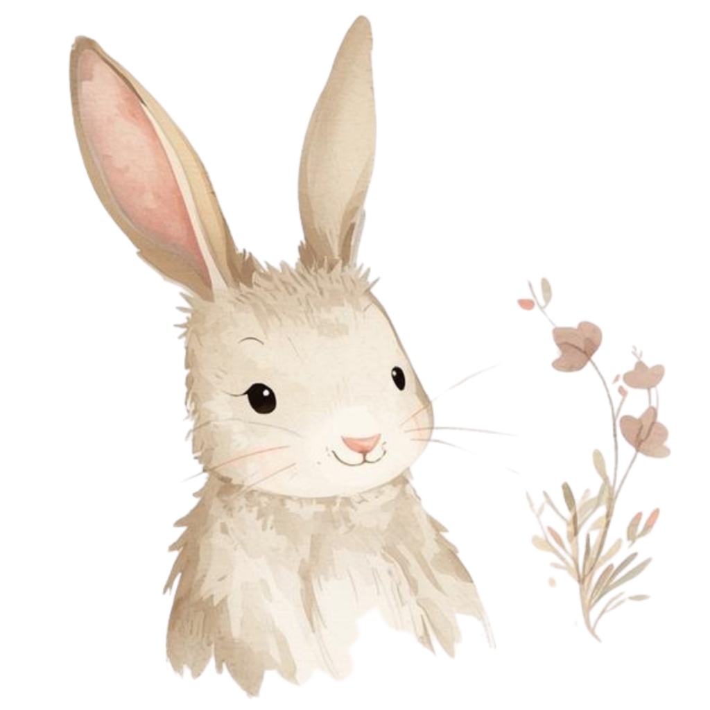 かわいい動物たちの水彩イラスト(36枚・PNG) /Kindergarten Animal Collection – 36 Soft Watercolor Illustrations (PNG)