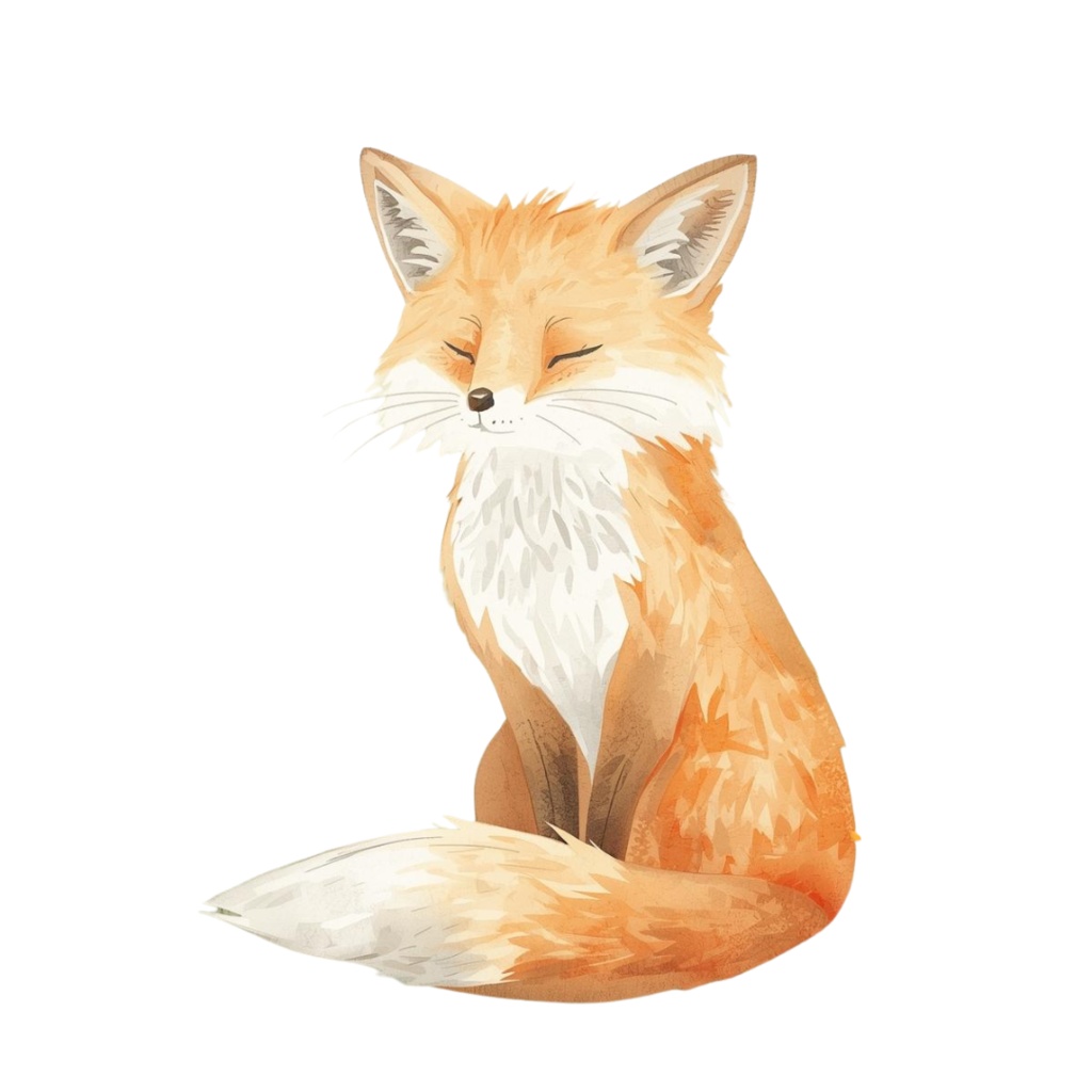 かわいい動物たちの水彩イラスト(36枚・PNG) /Kindergarten Animal Collection – 36 Soft Watercolor Illustrations (PNG)