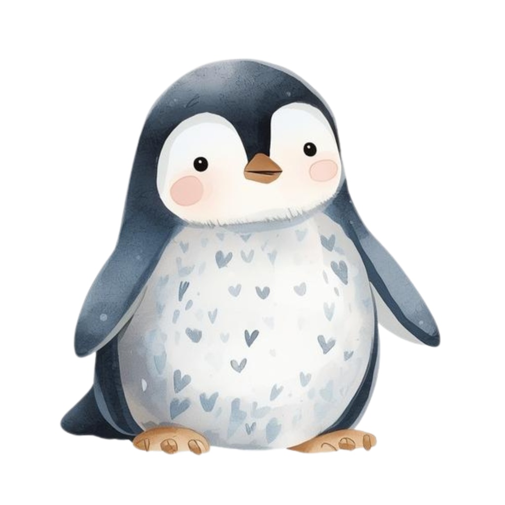 ふんわり可愛い 秋と冬のどうぶつたち(37枚セット・PNG形式)/Cute Autumn and Winter Animals – Gentle Watercolor Collection (37 PNGs)