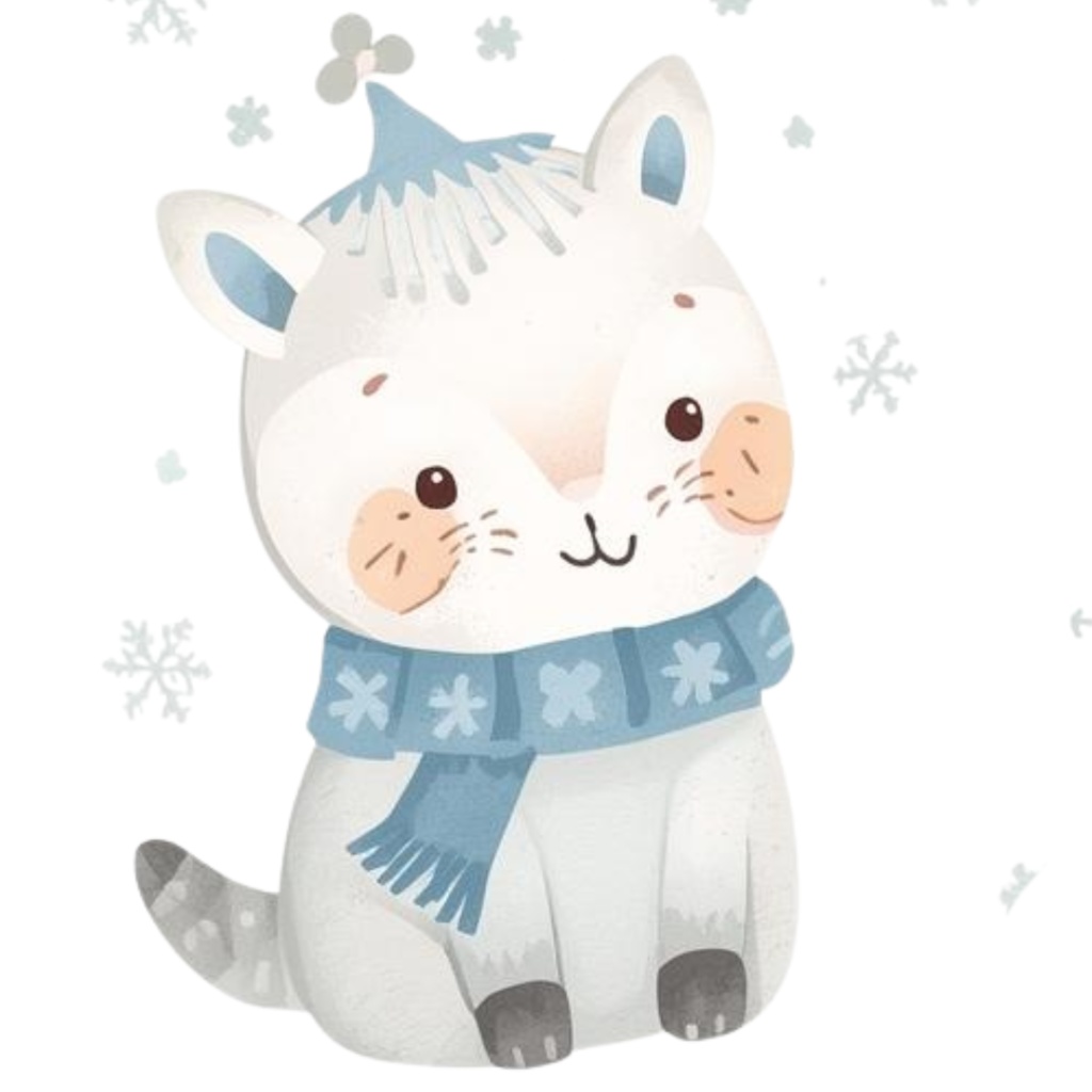 ふんわり可愛い 秋と冬のどうぶつたち(37枚セット・PNG形式)/Cute Autumn and Winter Animals – Gentle Watercolor Collection (37 PNGs)
