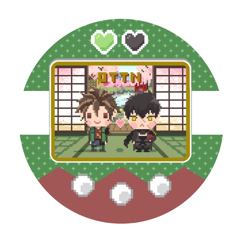おてたぬ缶バっち２種