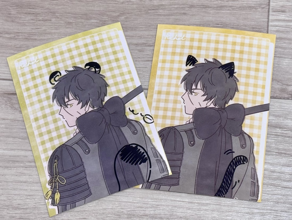 同田貫ぬいブロマイドケース(たぬき/くろねこ)