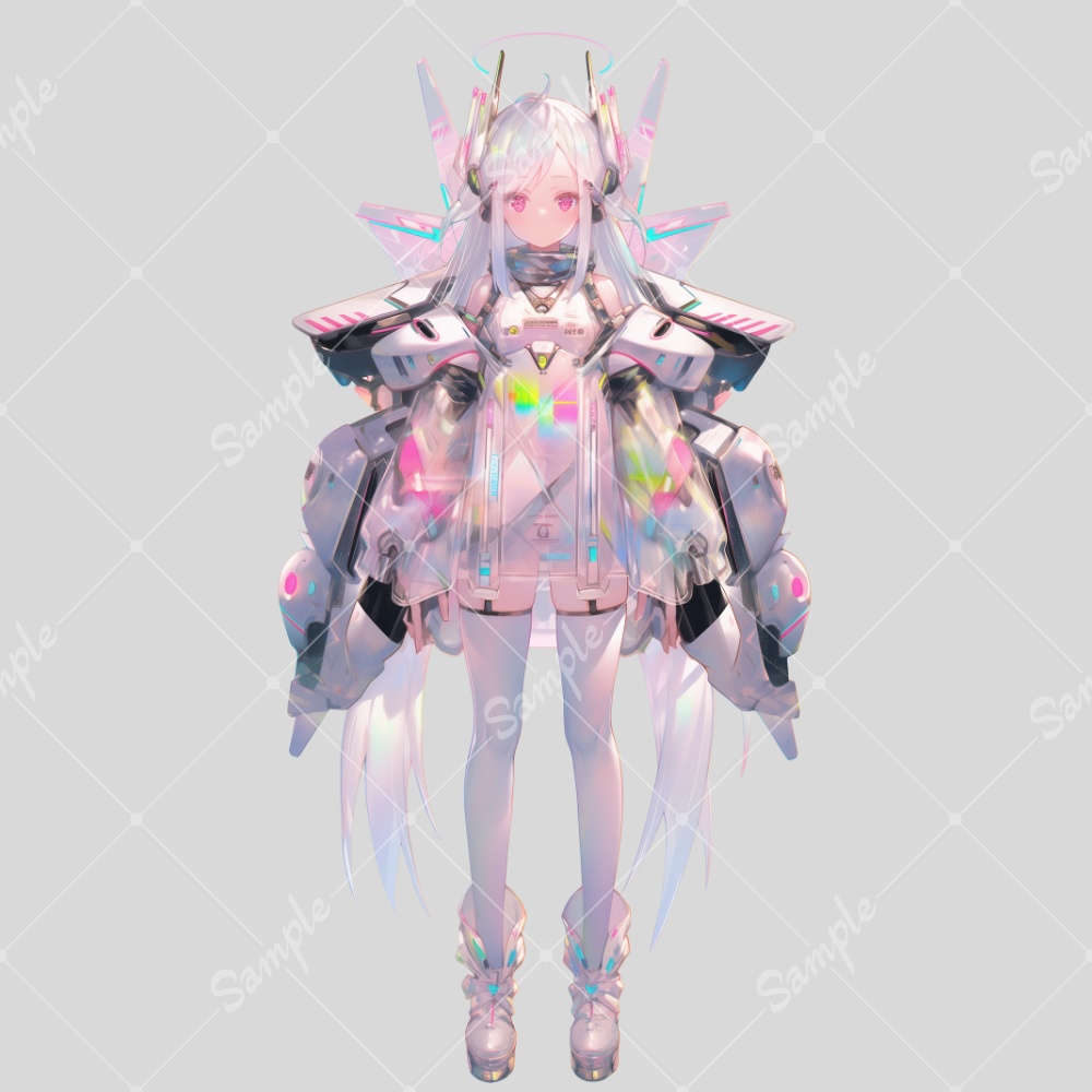 全身立ち絵素材14 女の子 メカ娘