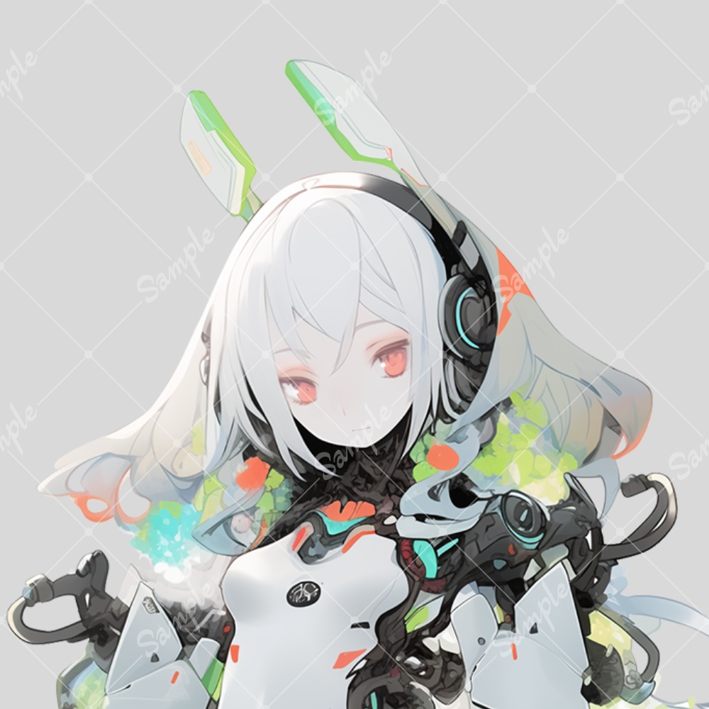 全身立ち絵素材15 女の子 メカ娘