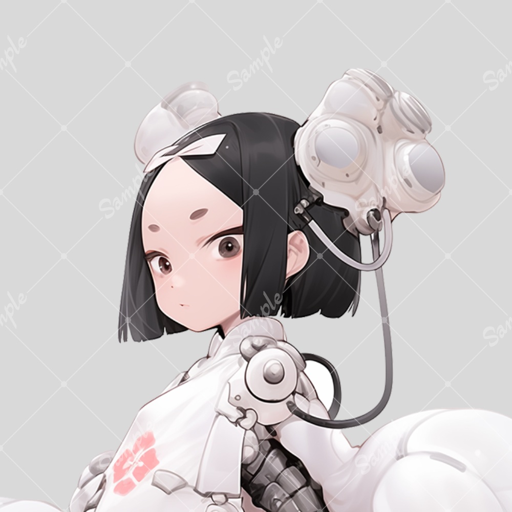 全身立ち絵素材16 女の子 メカ娘