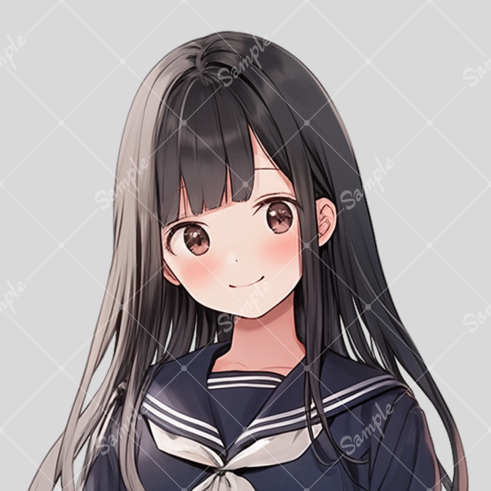 全身立ち絵素材2 セーラー服 女子高生 - tachie - BOOTH