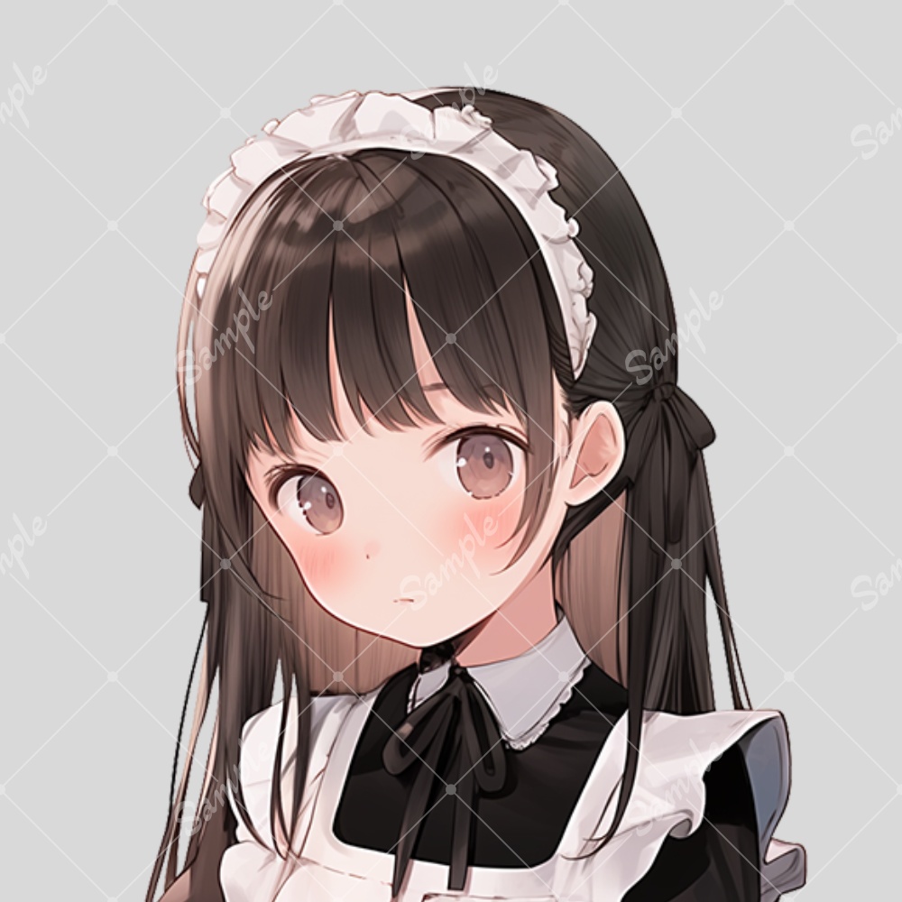 全身立ち絵素材22 女の子メイド