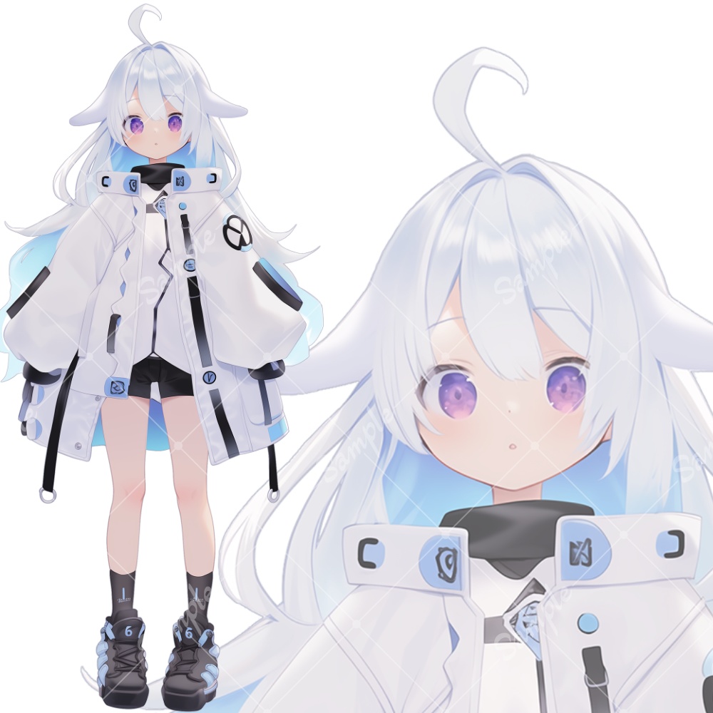 全身立ち絵素材23 未来的な女の子