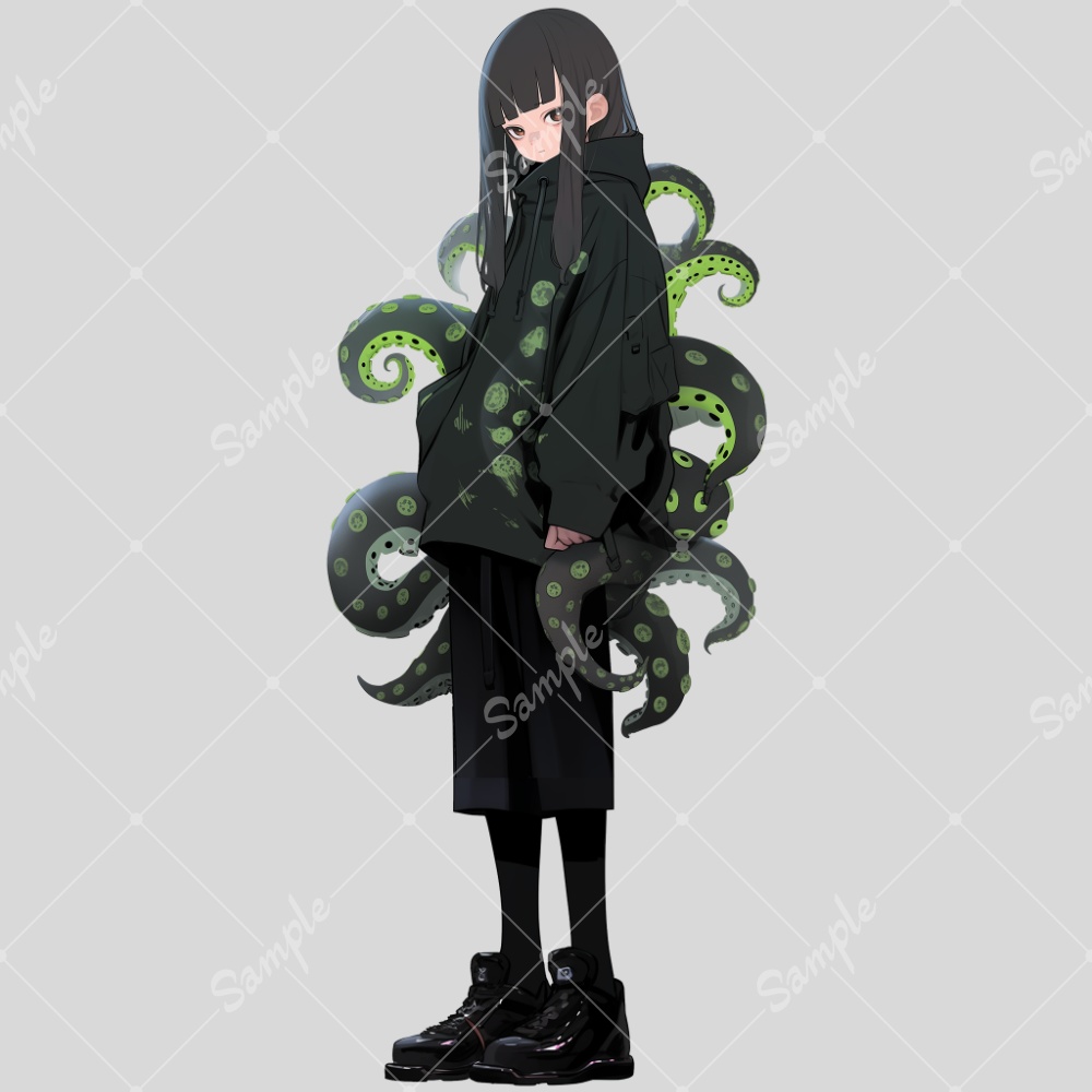 全身立ち絵素材24 クトゥルフな女の子