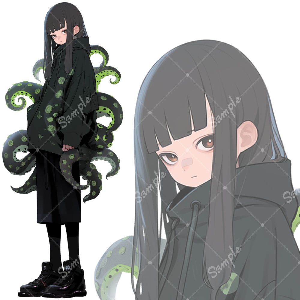 全身立ち絵素材24 クトゥルフな女の子