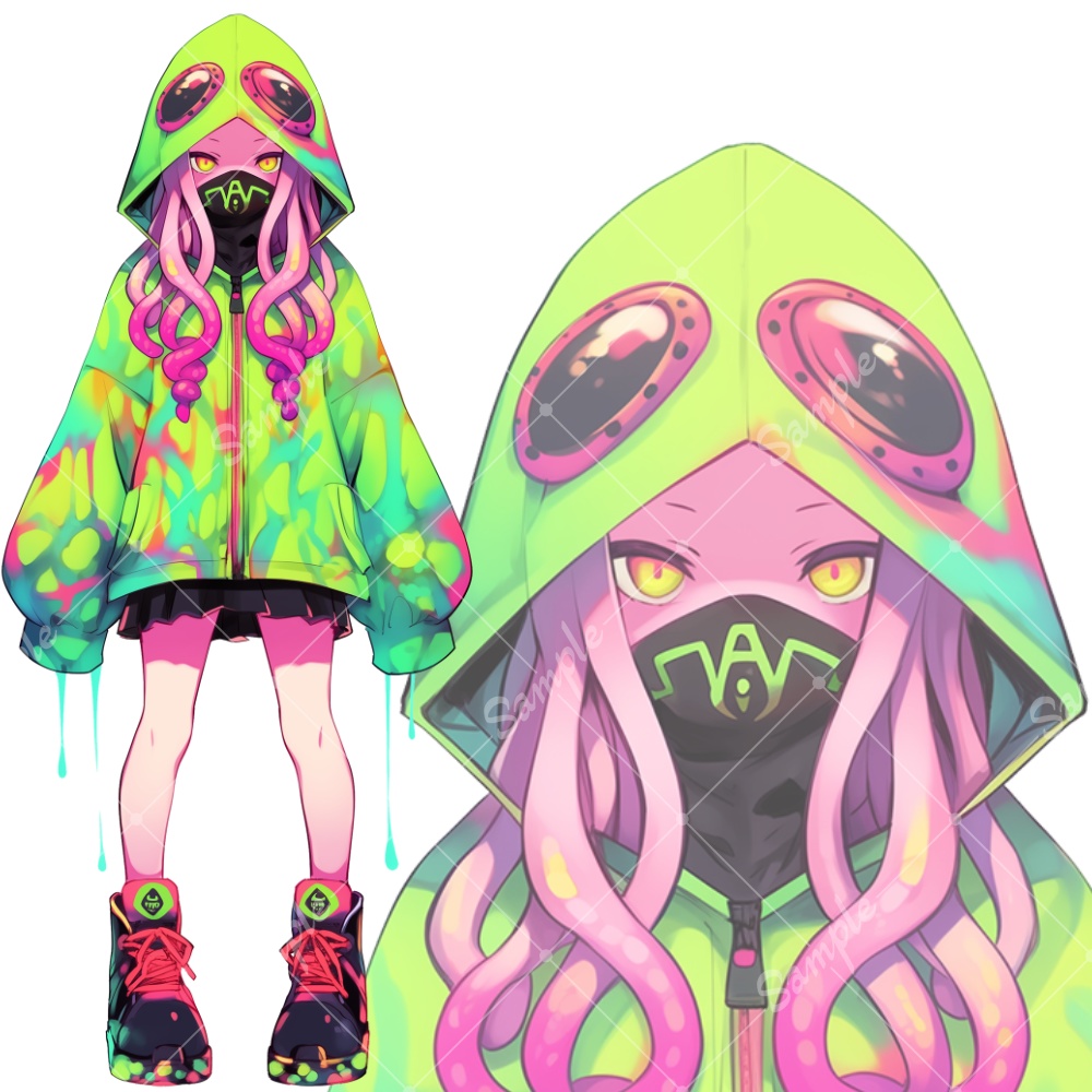 全身立ち絵素材25 クトゥルフな女の子