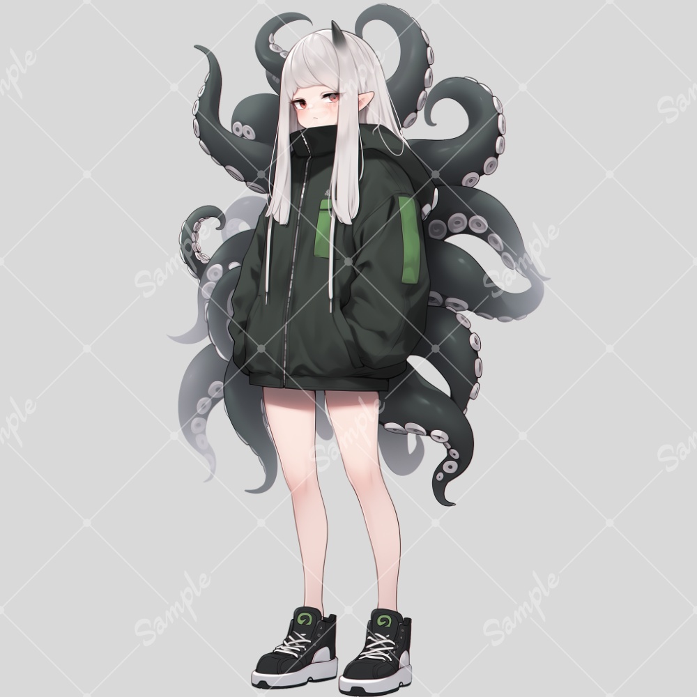 全身立ち絵素材26 クトゥルフな女の子