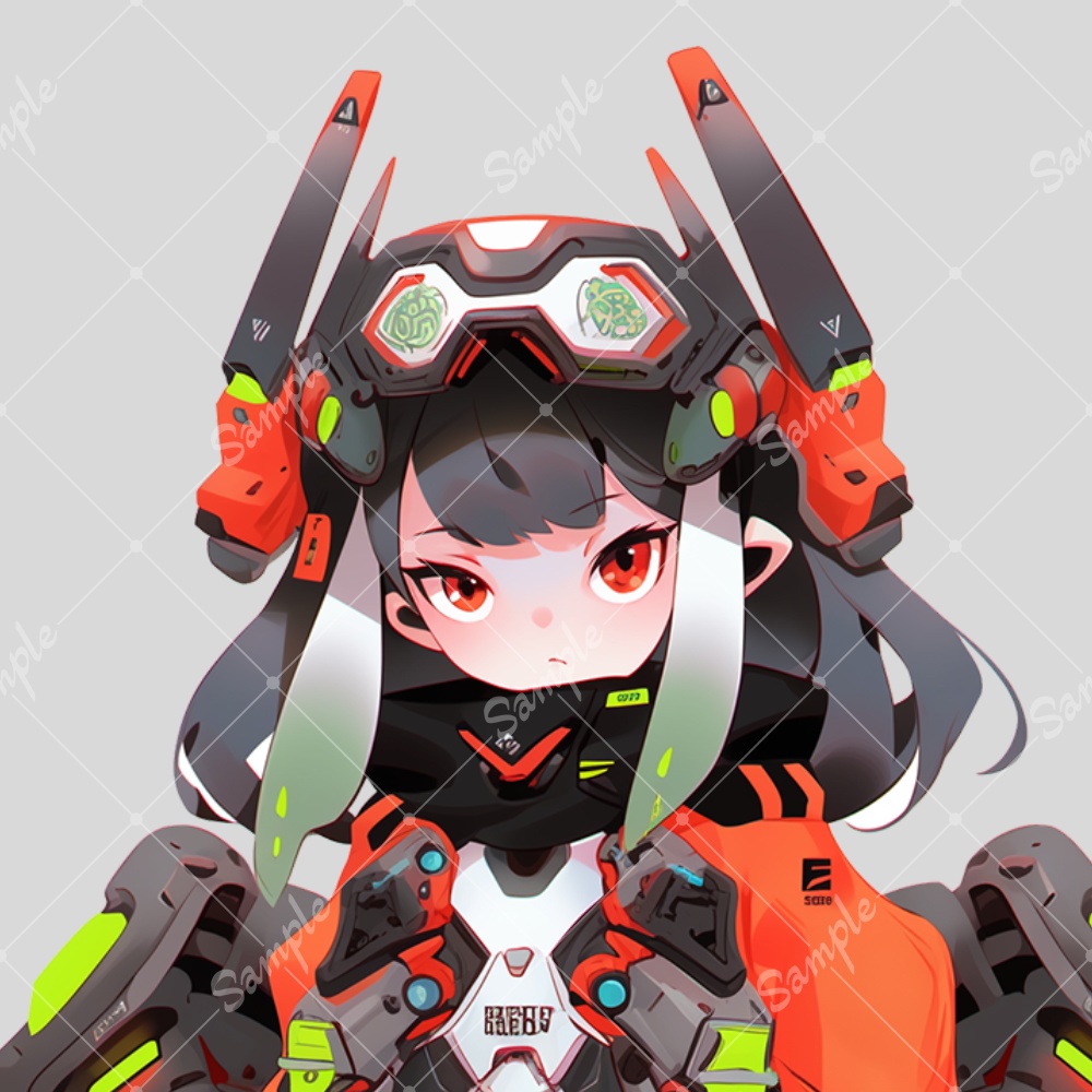 全身立ち絵素材27 女の子 メカ娘