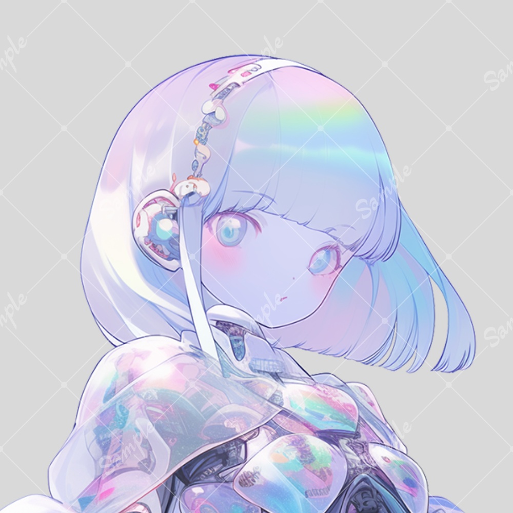 全身立ち絵素材28 女の子 メカ娘