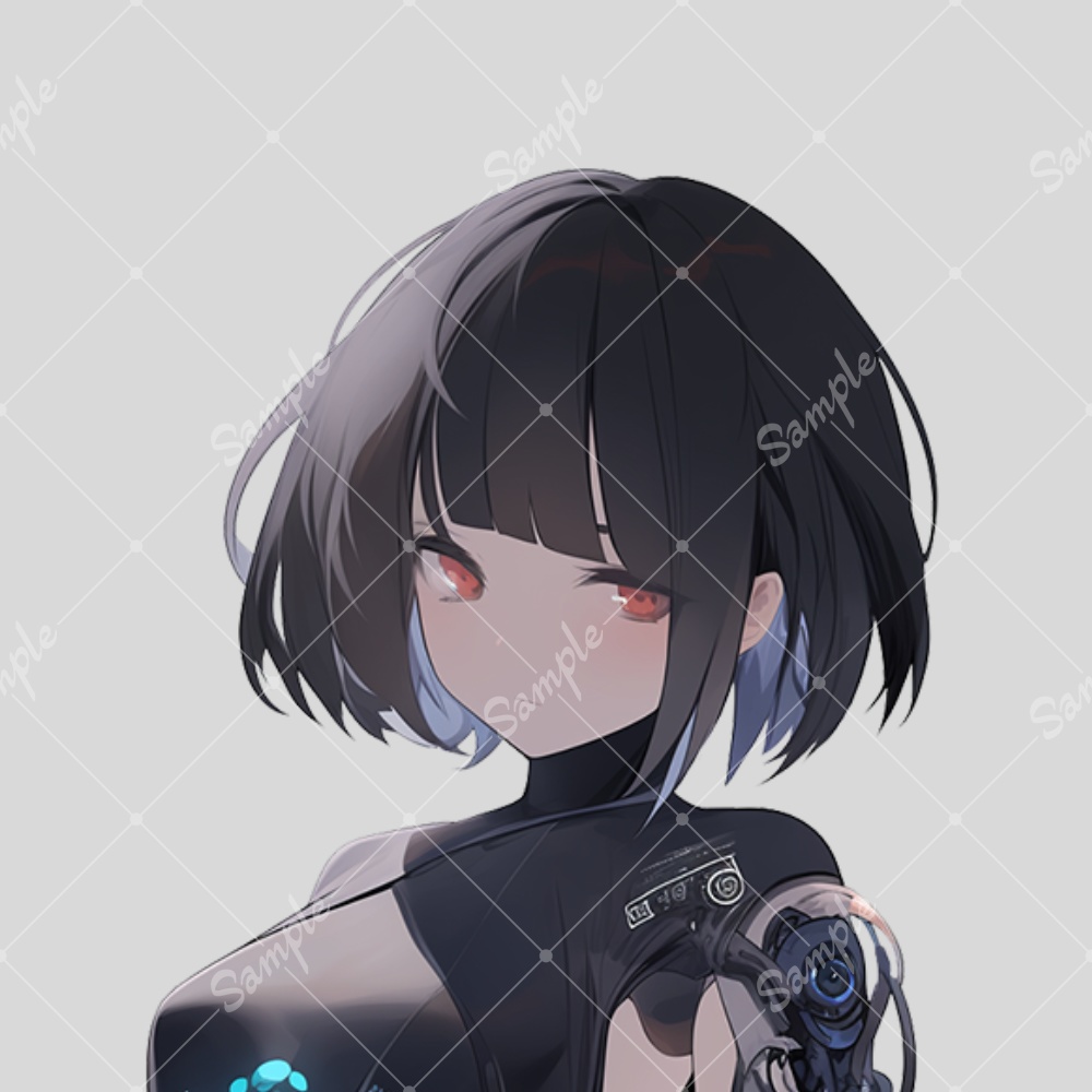 全身立ち絵素材29 女の子 メカ娘