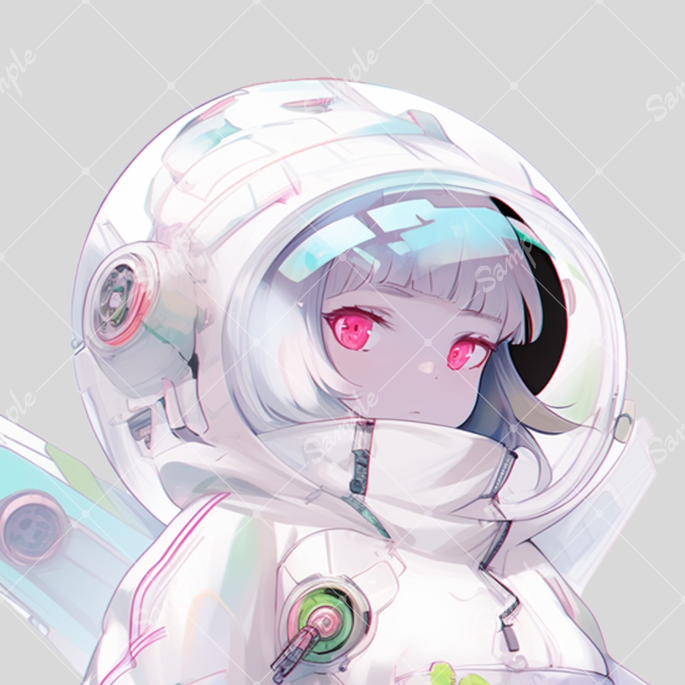 全身立ち絵素材31 女の子 メカ娘