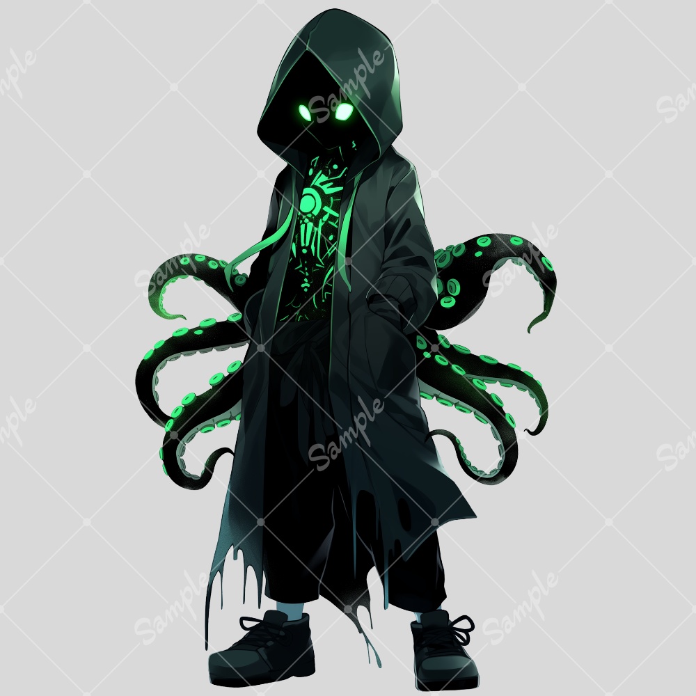 全身立ち絵素材32 クトゥルフな男の子