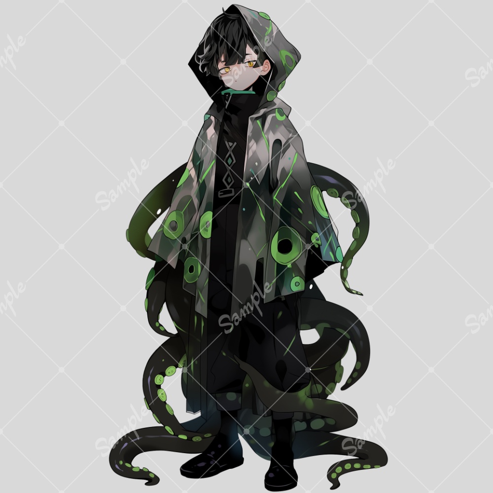 全身立ち絵素材33 クトゥルフな男の子